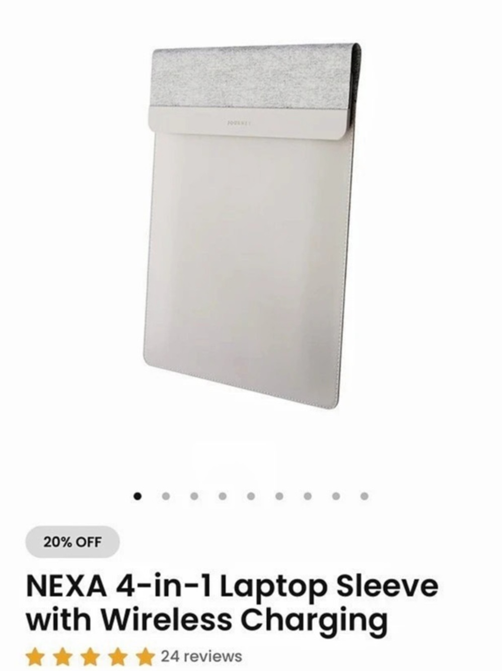 Journey NEXA 4-in-1 Laptop Sleeve Laptop Sleeve in Gray Like New